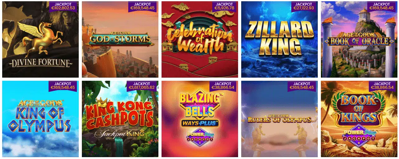 Jackpot Games by PlayJango Casino