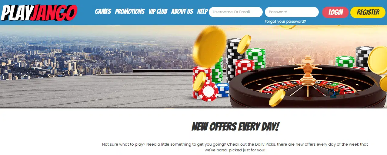 PlayJango Casino Daily Picks Bonus