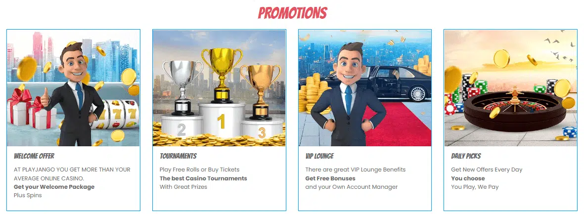 PlayJango Casino Promotions