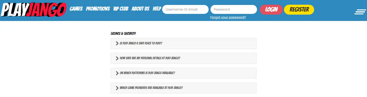 PlayJango Customer Support