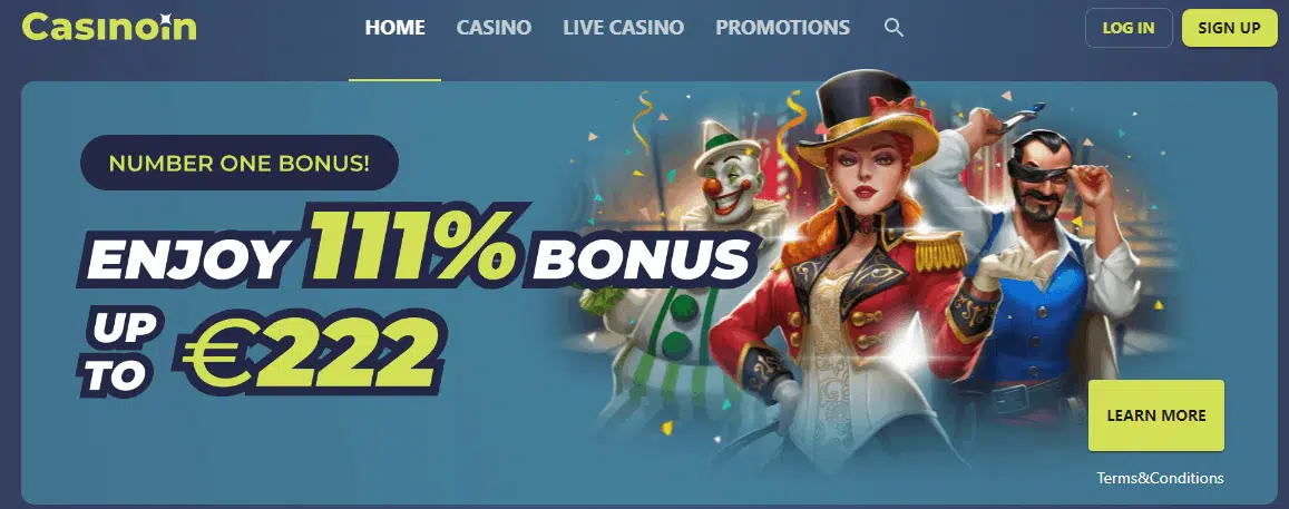 Casinoin Casino User Interface Casinoin Casino User Interface