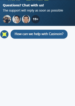 Casinoin Live Chat Support