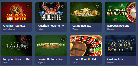 Roulette Games by Casinoin Casino