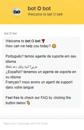 BetOBet Live Chat Support