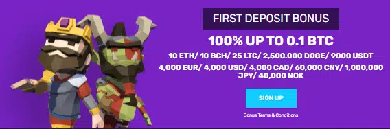 BitcoinCasino.io First Deposit Bonus BitcoinCasino.io First Deposit Bonus