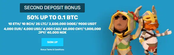 BitcoinCasino.io Second Deposit Bonus BitcoinCasino.io Second Deposit Bonus
