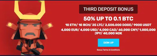 BitcoinCasino.io Third Deposit Bonus BitcoinCasino.io Third Deposit Bonus