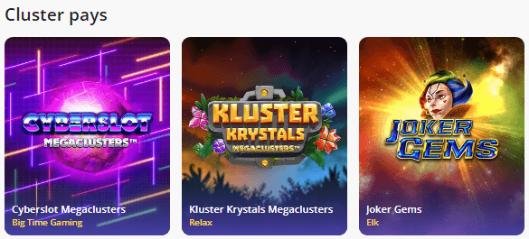 Casino Days Cluster Pays Games