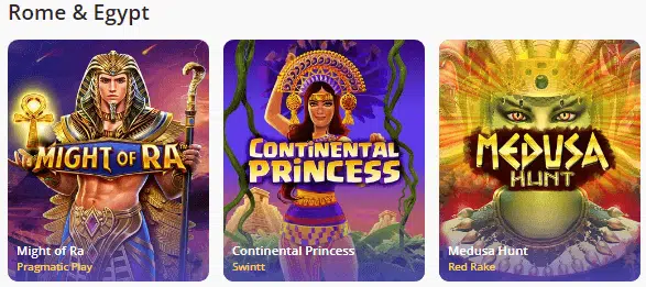 Casino Days Rome & Egypt Games Casino Days Rome & Egypt Games