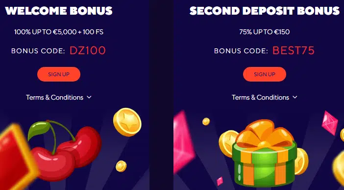 Dazard Casino Welcome Bonus Package Dazard Casino Welcome Bonus Package