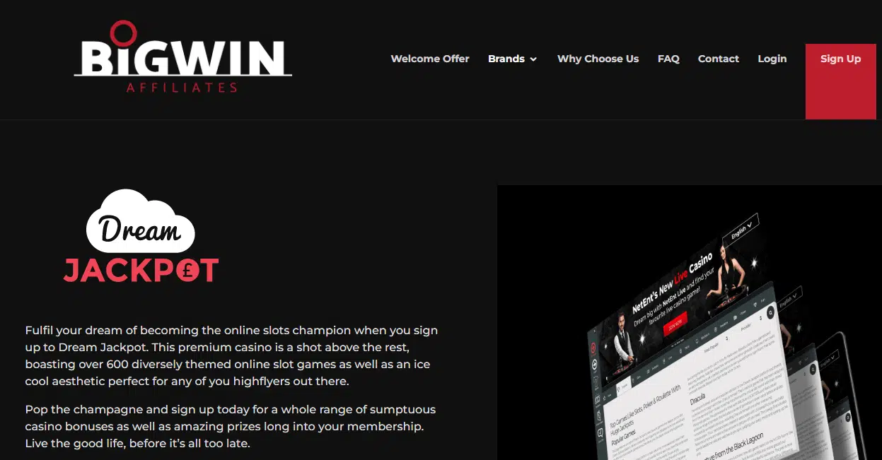 Dream Jackpot Casino Affiliate Program Dream Jackpot Casino Affiliate Program