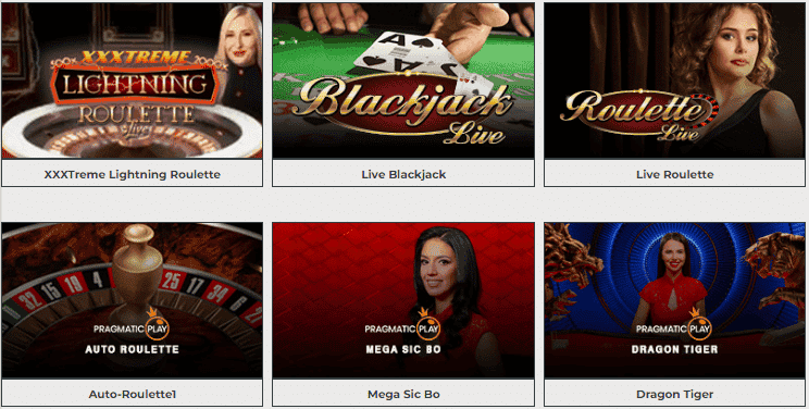 Dream Jackpot Live Casino Games