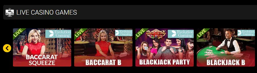 Dukes Live Casino Games Dukes Live Casino Games