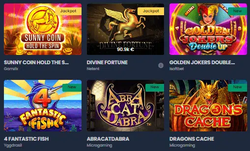 Kryptosino Casino Jackpot Games