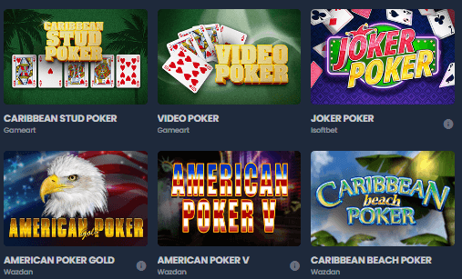 Kryptosino Casino Poker Games