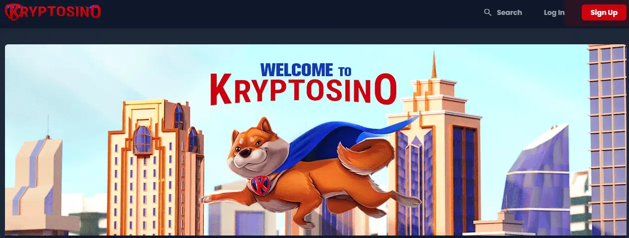Kryptosino Casino User Interface