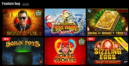 Riobet Casino Feature Buy Games