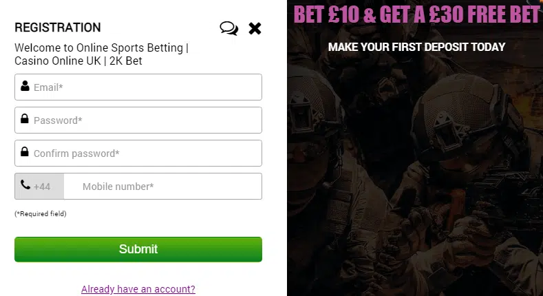 2kBet Sign Up Process 2kBet Sign Up Process