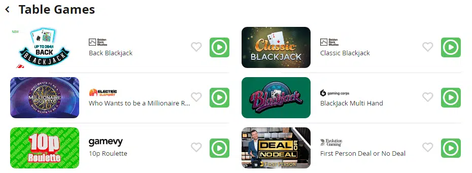 CasiGO Casino Table Games CasiGO Casino Table Games