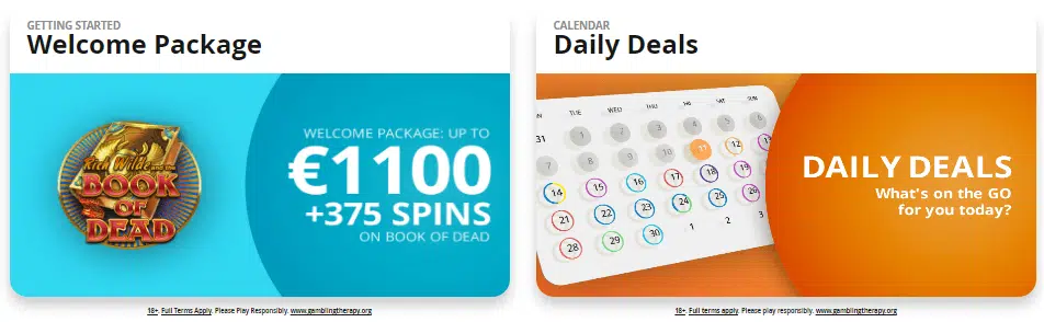 CasiGO Casino Welcome Package & Daily Deals Bonus CasiGO Casino Welcome Package & Daily Deals Bonus