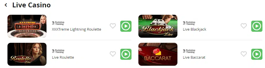 CasiGO Live Casino Games CasiGO Live Casino Games