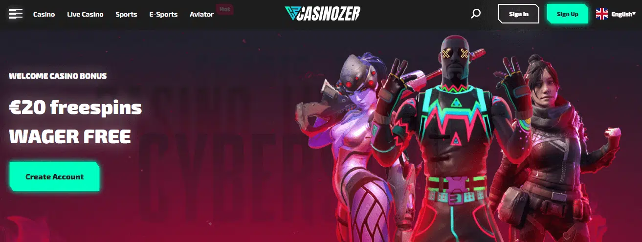 Casinozer User Interface