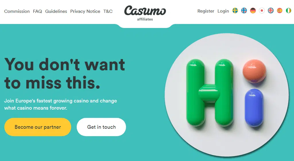 Casumo Affiliate Program