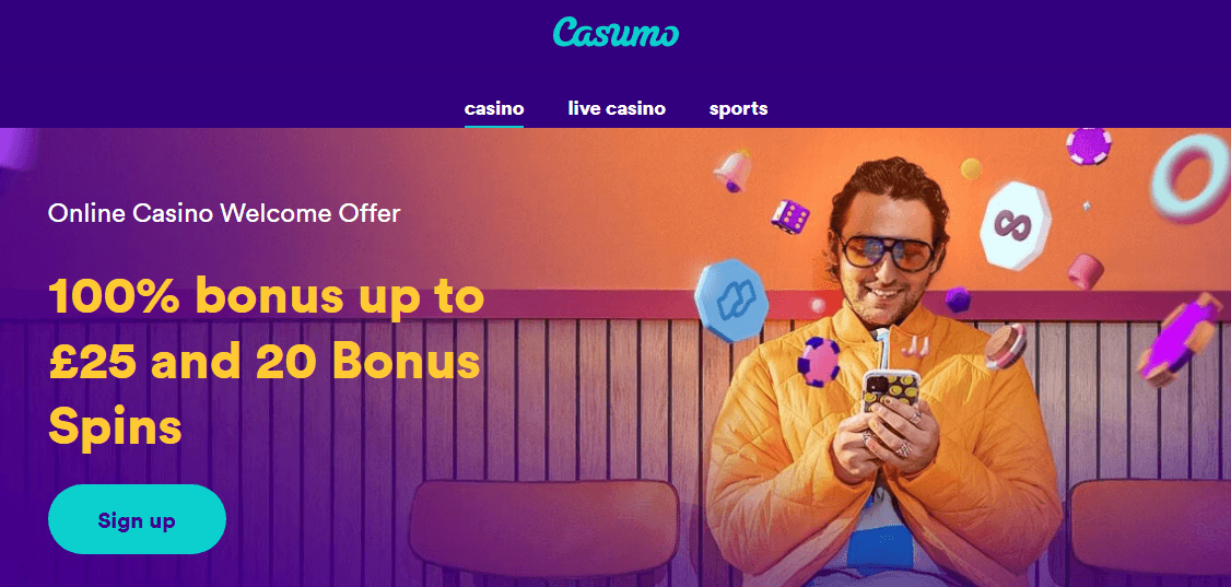 Casumo Casino User Interface