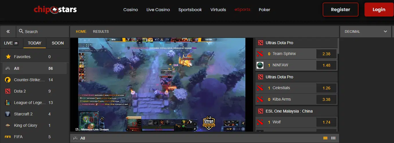 Chipstars Esports Games Chipstars Esports Games