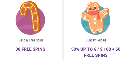 Cookie Casino Free Spins & Sunday Reload Bonuses