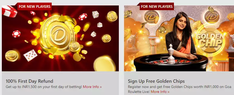 Dafabet 100% First Day Refund & Free Golden Chips Offer Dafabet 100% First Day Refund & Free Golden Chips Offer