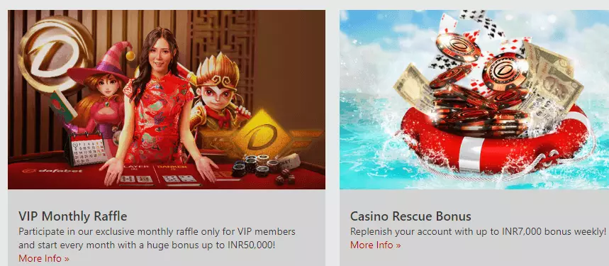 Dafabet VIP Monthly Raffle & Casino Rescue Bonuses Dafabet VIP Monthly Raffle & Casino Rescue Bonuses