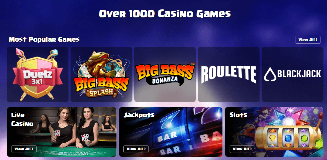 Duelz Casino Popular Games