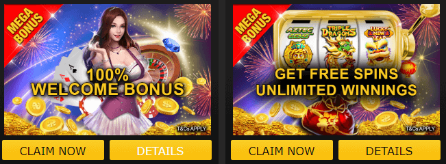 Empire777 100% Welcome Bonus & Free Spins