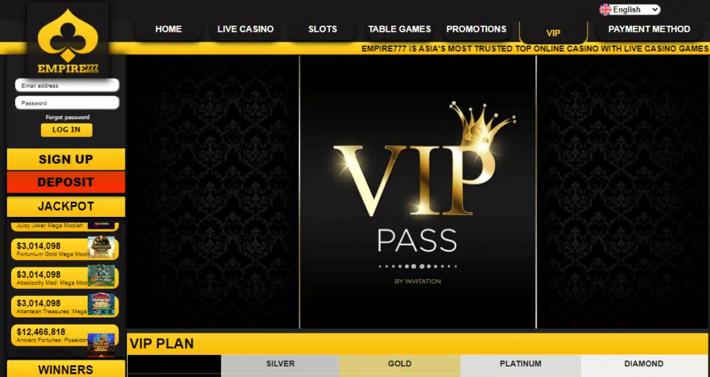 Empire777 VIP Program