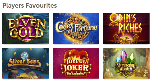Mad About Slots Player's Favourite Games