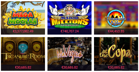 Evolve Casino Jackpot Games