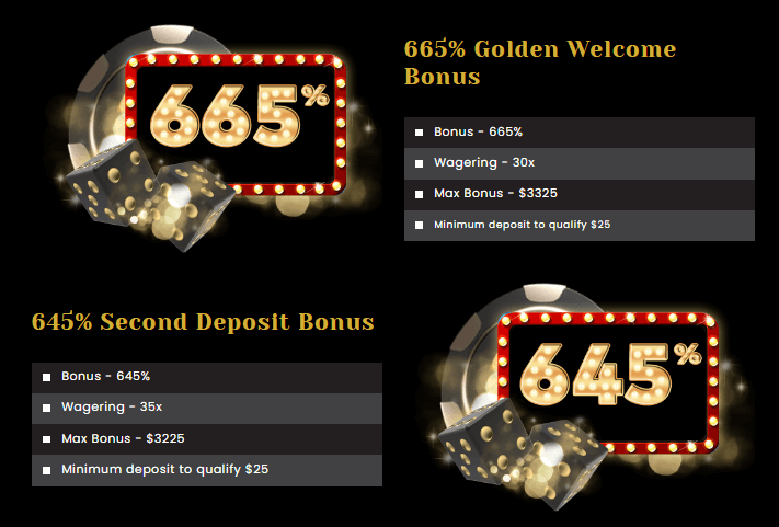 Golden Lady Casino 1st & 2nd Deposit Bonus