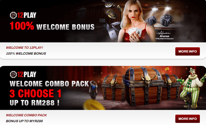 12Play Welcome Bonus Packages