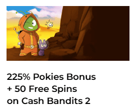 225% Pokies Bonus + 50 FS by Aussie Play Casino