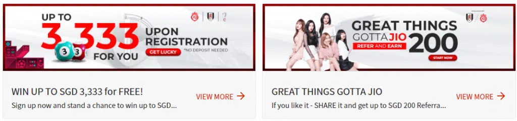 Asiabet33 Promos for Singaporean Players