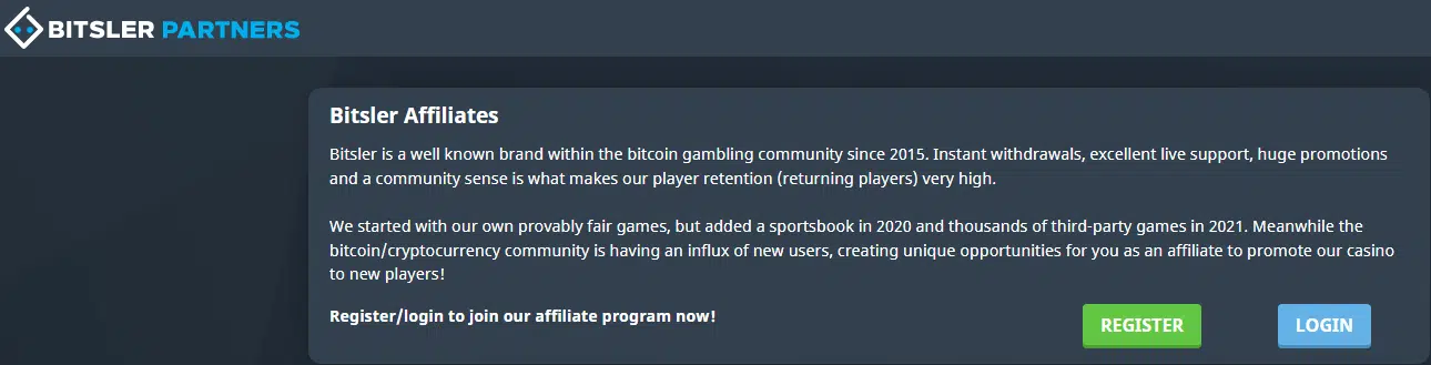 Bitsler Affiliate Program