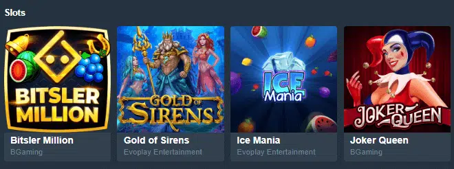 Bitsler Casino Slot Games