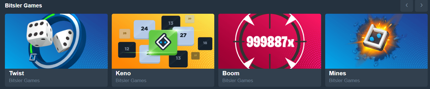 Bitsler Games