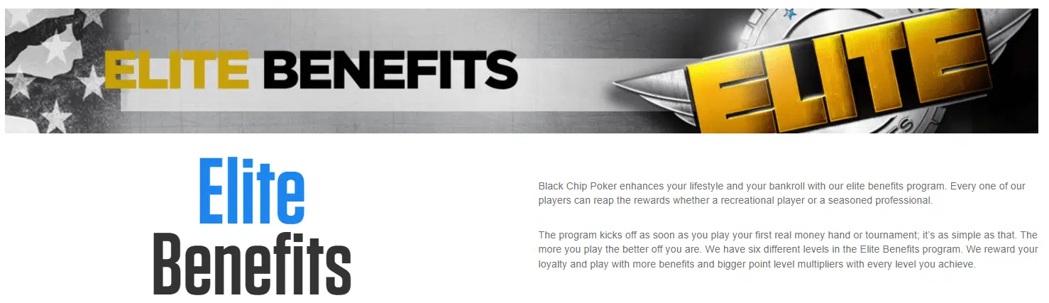 Black Chip Poker Elite Benefits Black Chip Poker Elite Benefits
