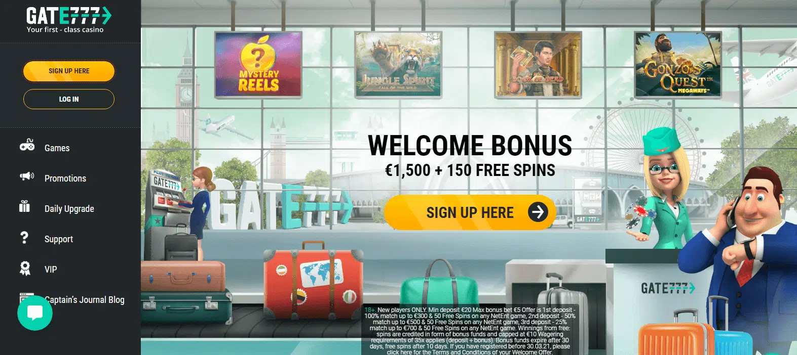 Gate777 Casino User Interface Gate777 Casino User Interface