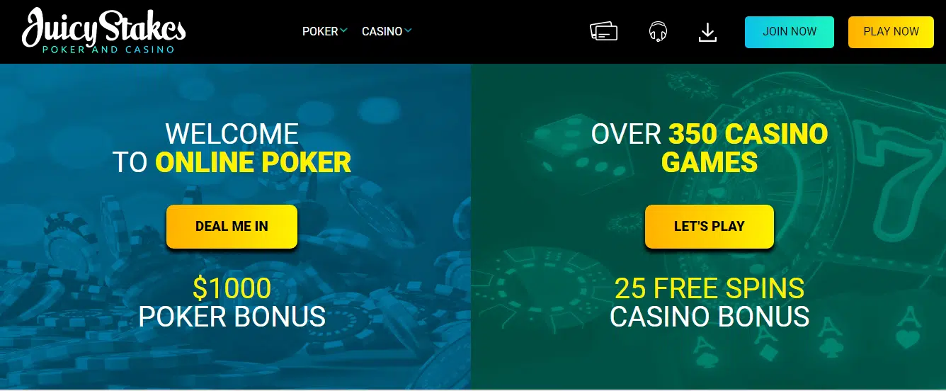 Juicy Stakes Casino User Interface Juicy Stakes Casino User Interface