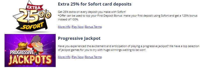 ScratchMania Casino Exclusive Bonuses