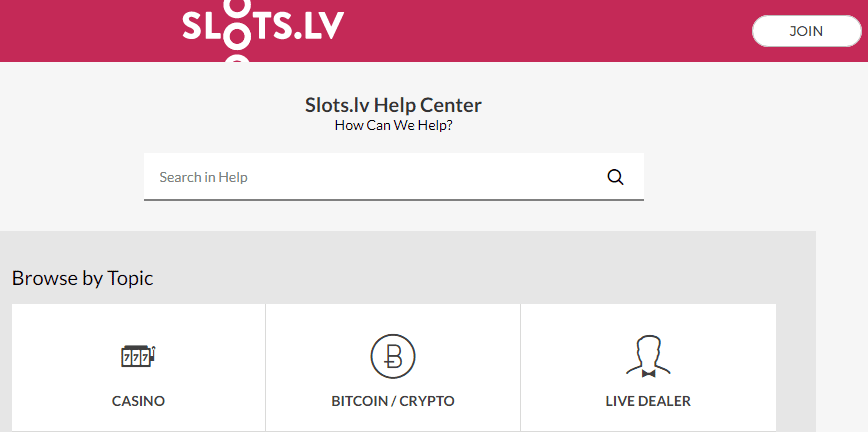 Slots.lv Help Center Support