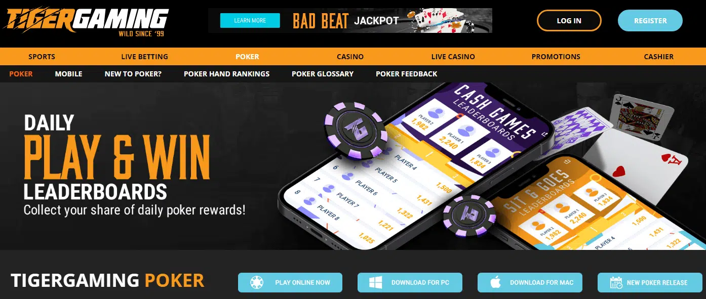 TigerGaming Poker Offerings TigerGaming Poker Offerings